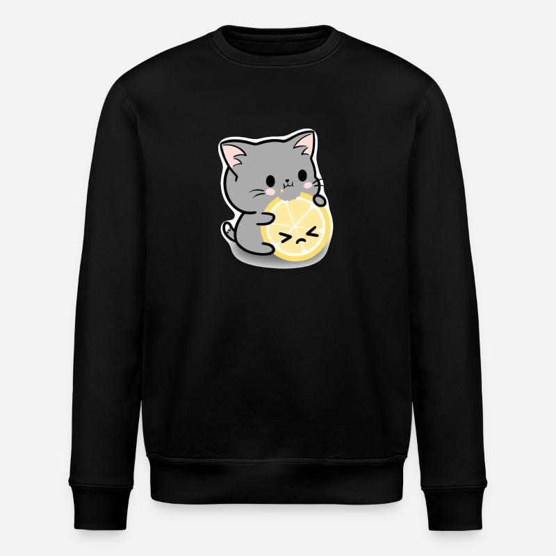 Zitronenkatze - Stanley/Stella Unisex Bio-Sweatshirt ROLLER - Schwarz