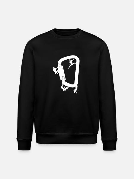 Klettern climb boulder - Stanley/Stella Unisex Bio-Sweatshirt ROLLER - Schwarz