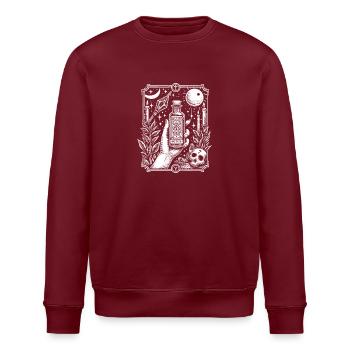 Potion Vial - Stanley/Stella ROLLER Unisex Organic Sweatshirt - burgundy - Front - Nik (191cm)