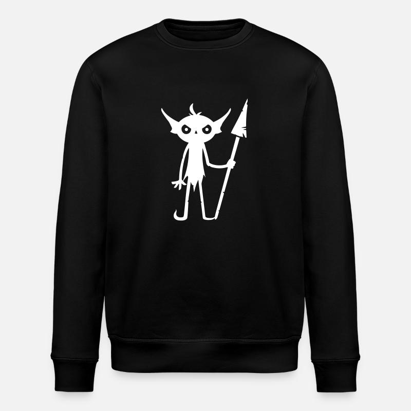 Goblin Ork - Stanley/Stella Unisex Bio-Sweatshirt ROLLER - Schwarz