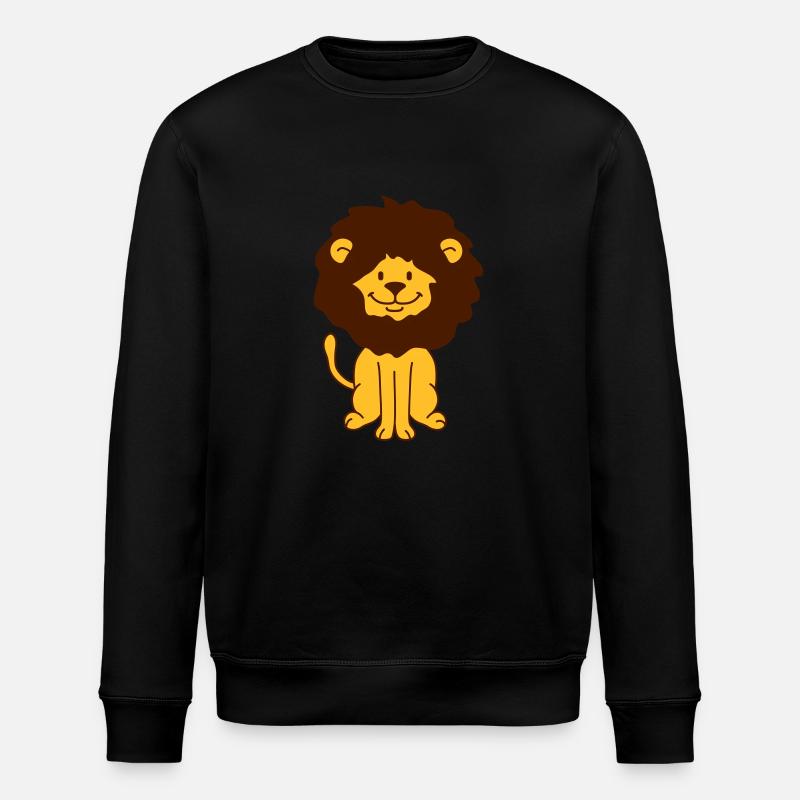 Cute Lion - Stanley/Stella ROLLER Unisex Organic Sweatshirt - black