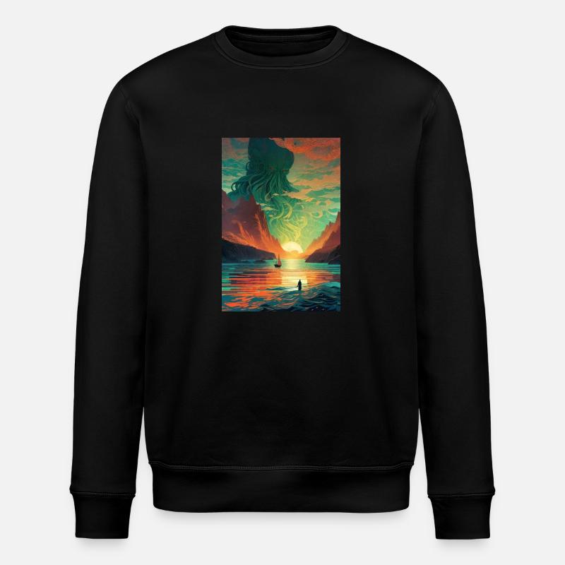 Cthulhu Ier - Sweat bio ROLLER Stanley/Stella Unisexe - noir
