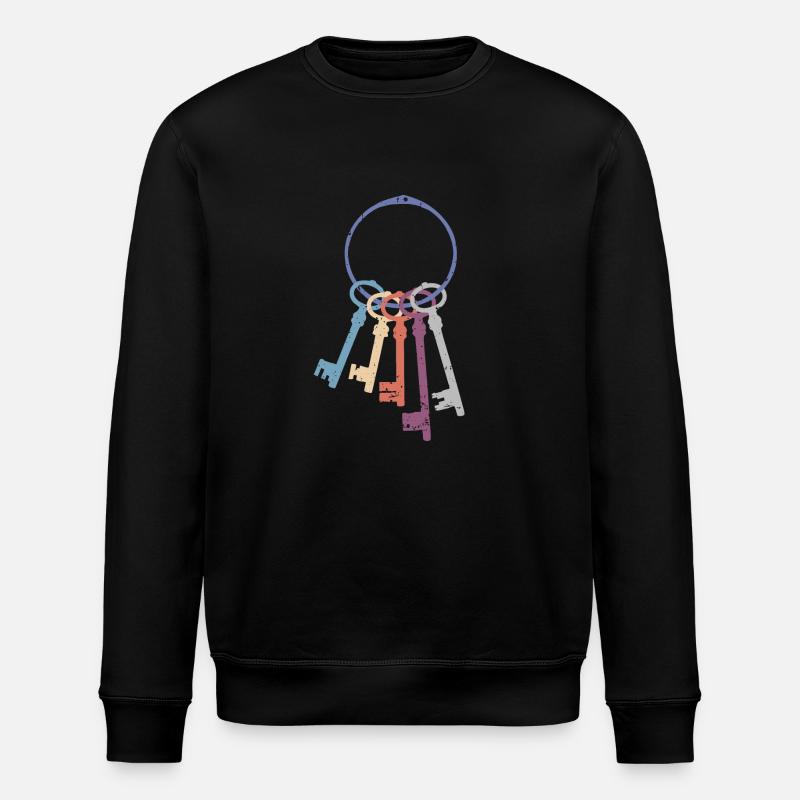 Schlüsselbund - Stanley/Stella Unisex Bio-Sweatshirt ROLLER - Schwarz