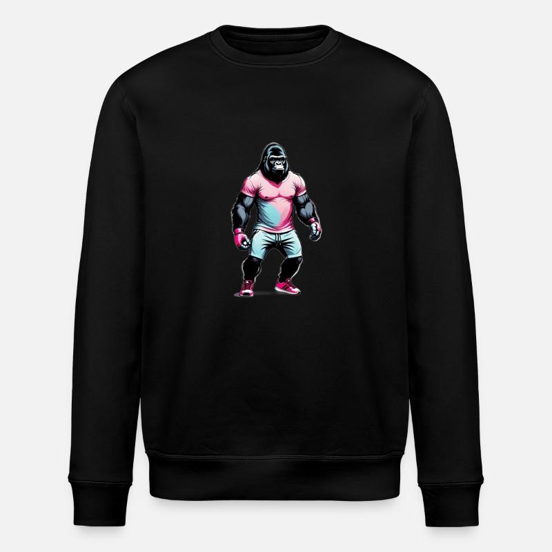 Boxe Boxeur Gorille - Sweat bio ROLLER Stanley/Stella Unisexe - noir