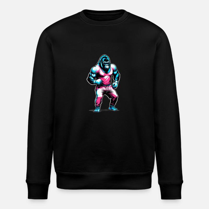 Boxe Boxeur Gorille - Sweat bio ROLLER Stanley/Stella Unisexe - noir