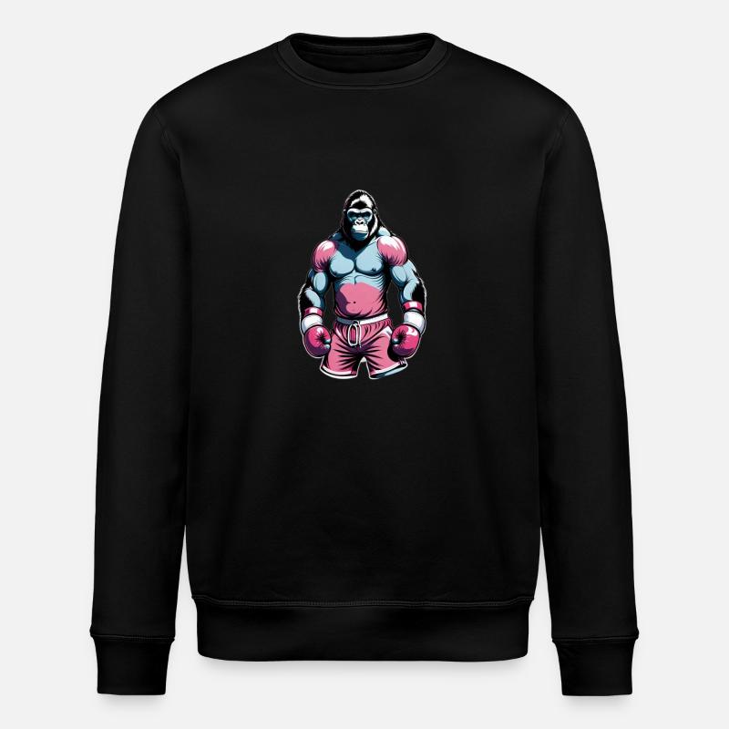 Boxe Boxeur Gorille - Sweat bio ROLLER Stanley/Stella Unisexe - noir