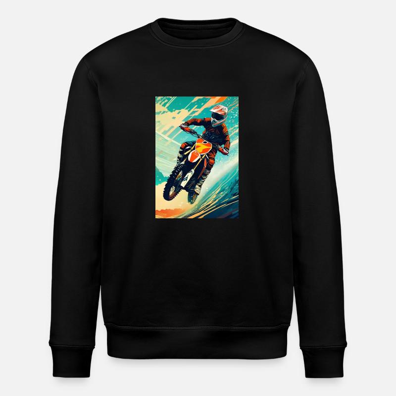 Motocross I - Sweat bio ROLLER Stanley/Stella Unisexe - noir