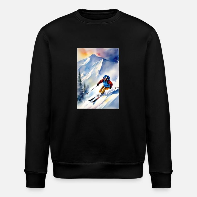 Ski I - Sweat bio ROLLER Stanley/Stella Unisexe - noir