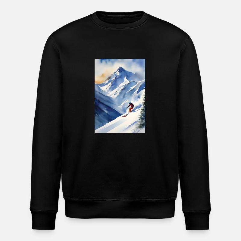 Ski II - Stanley/Stella Unisex Bio-Sweatshirt ROLLER - Schwarz