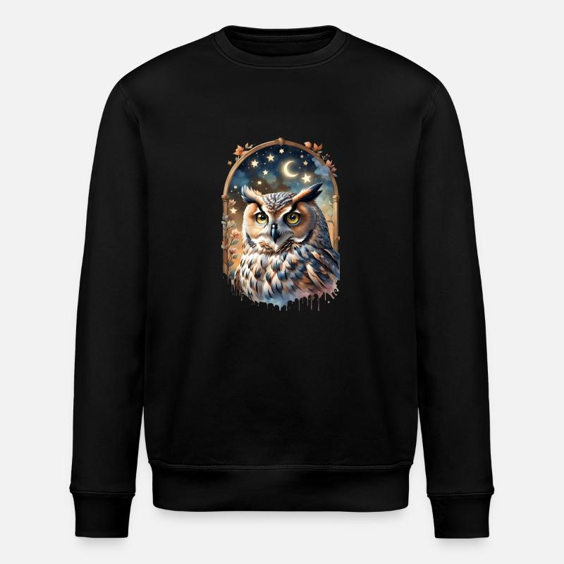 Oiseau de nuit des rêves - Sweat bio ROLLER Stanley/Stella Unisexe - noir