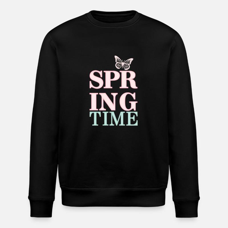 Printemps - Le printemps est là ! - Sweat bio ROLLER Stanley/Stella Unisexe - noir