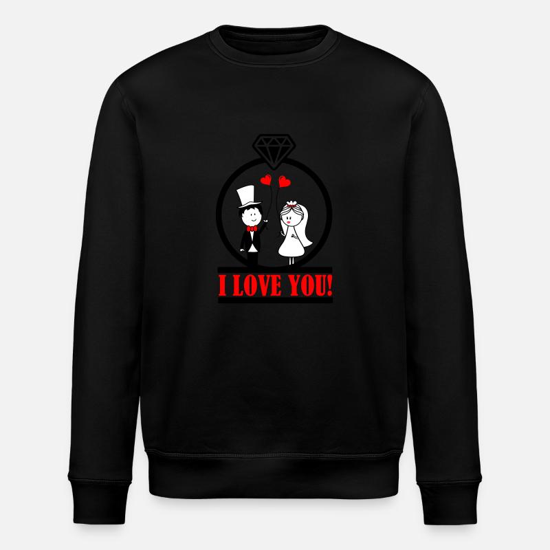 je t'adore 2 - Sweat bio ROLLER Stanley/Stella Unisexe - noir