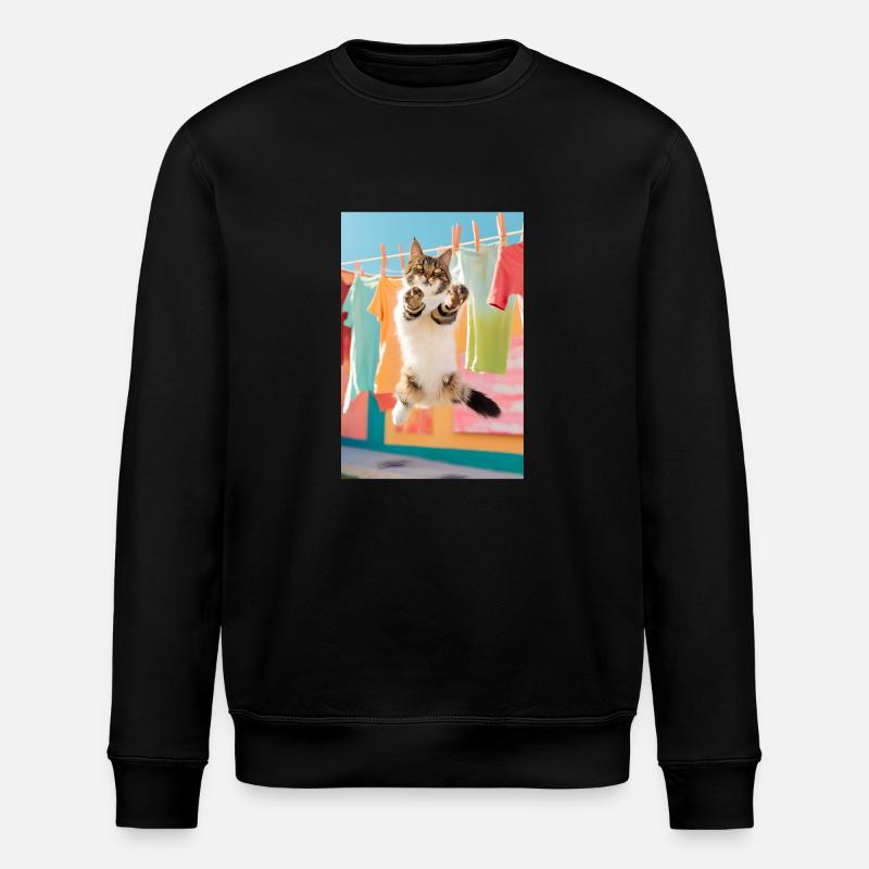 Nettoyant pour chat - Sweat bio ROLLER Stanley/Stella Unisexe - noir