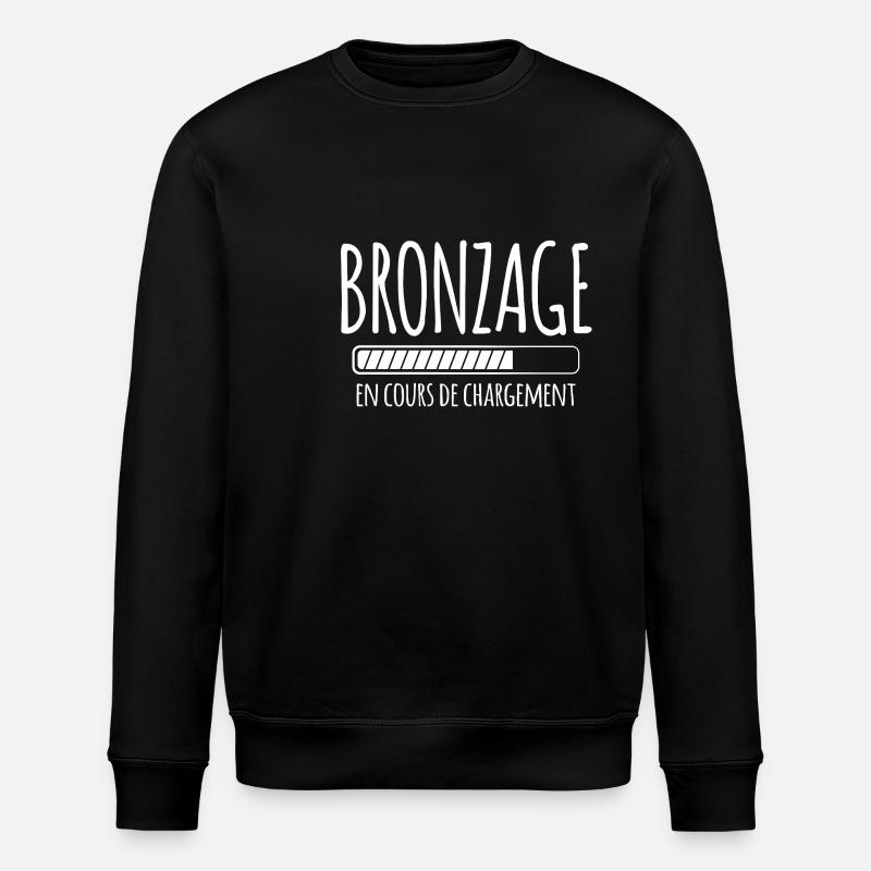 Tan Loading, Été, Vacances, Français - Sweat bio ROLLER Stanley/Stella Unisexe - noir