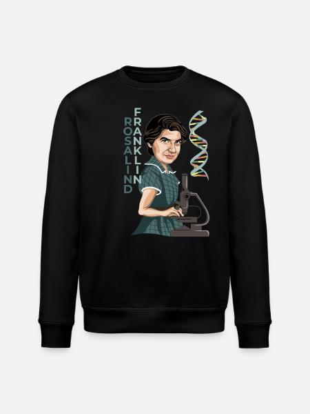 Rosalind Franklin - Stanley/Stella Unisex Bio-Sweatshirt ROLLER - Schwarz