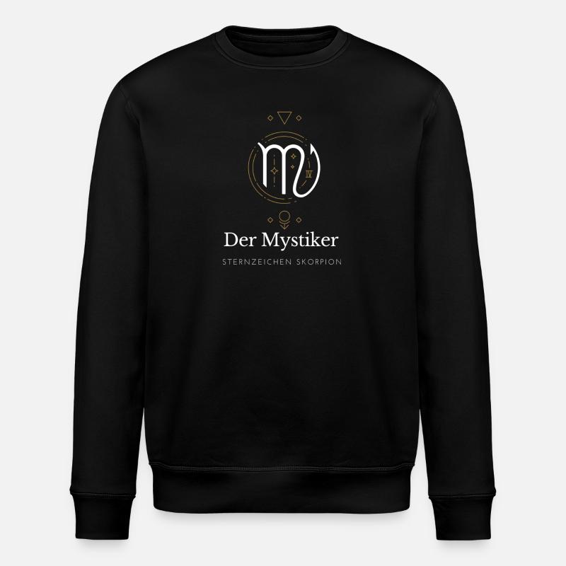 Der Mystiker - Sternzeichen Skorpion - Stanley/Stella Unisex Bio-Sweatshirt ROLLER - Schwarz