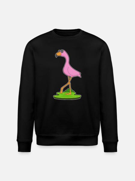 Flamingo Sunglasses - Stanley/Stella ROLLER Unisex Organic Sweatshirt - black