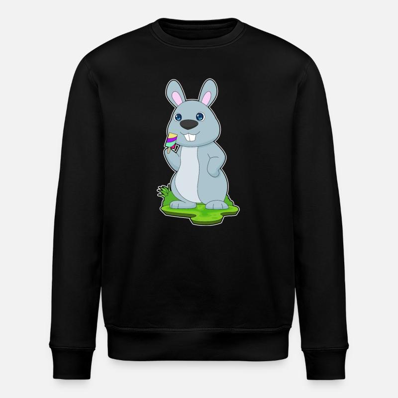 Popsicles lapin - Sweat bio ROLLER Stanley/Stella Unisexe - noir