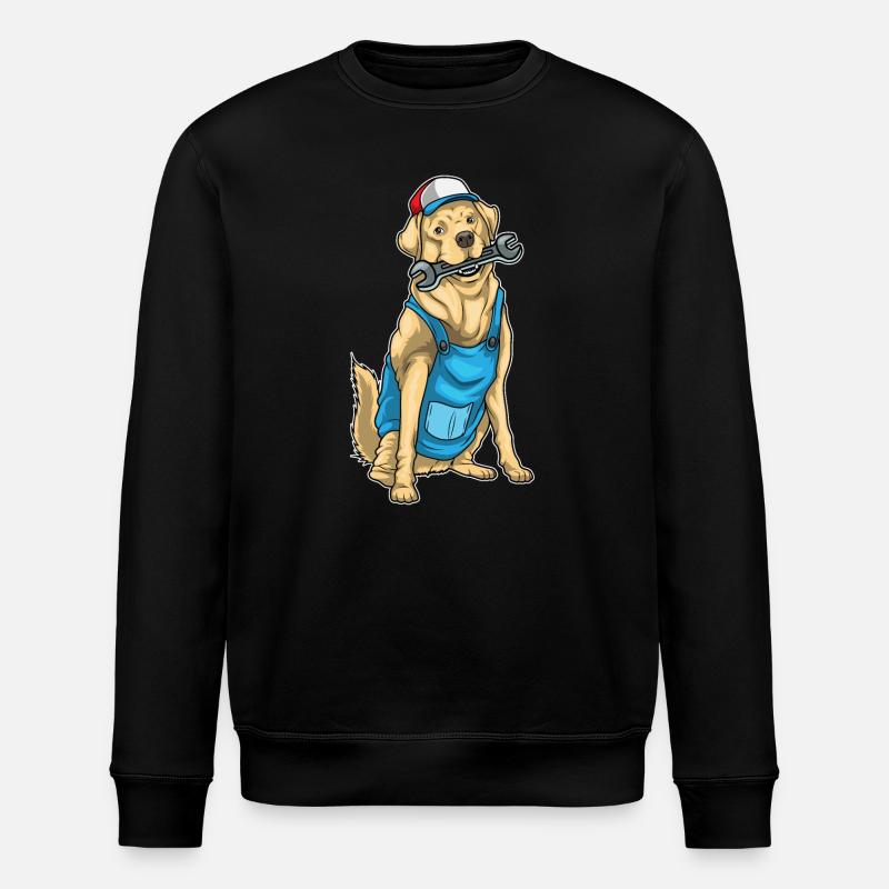 Clé d’artisanat Labrador - Sweat bio ROLLER Stanley/Stella Unisexe - noir