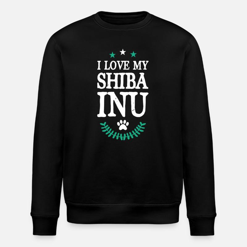 J’adore mon Shiba Inu - Sweat bio ROLLER Stanley/Stella Unisexe - noir