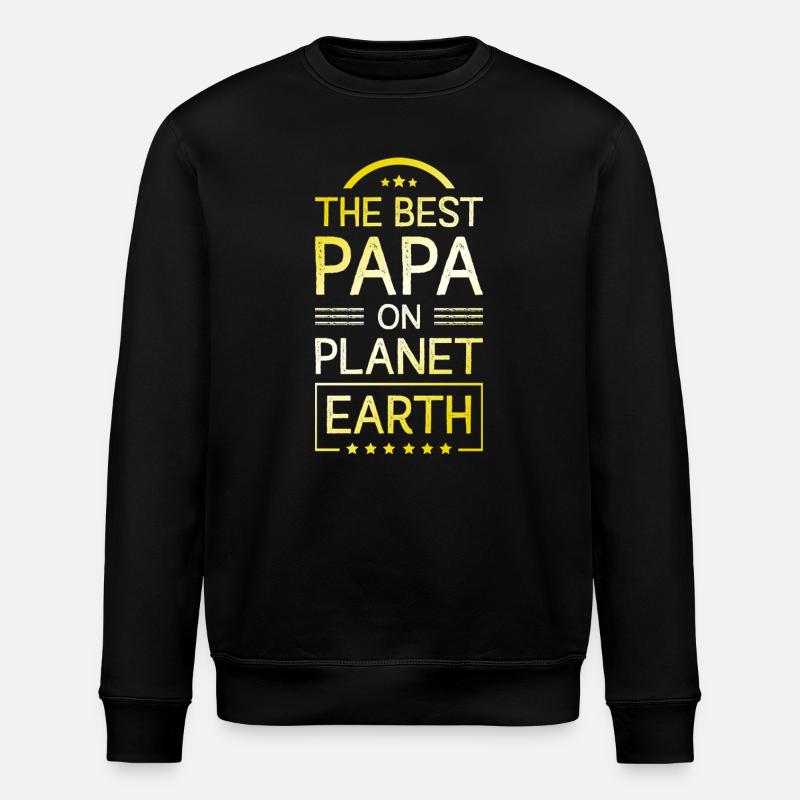 Le meilleur papa - Sweat bio ROLLER Stanley/Stella Unisexe - noir
