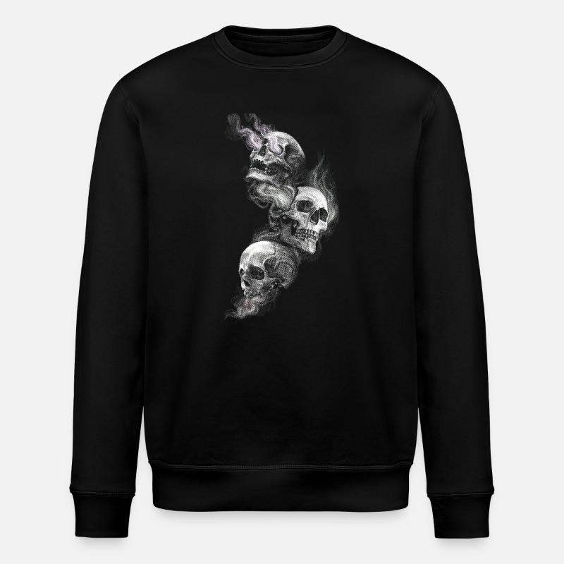 Crânes - Sweat bio ROLLER Stanley/Stella Unisexe - noir