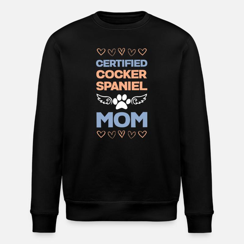 Zertifizierte Cocker Spaniel Mama - Stanley/Stella Unisex Bio-Sweatshirt ROLLER - Schwarz