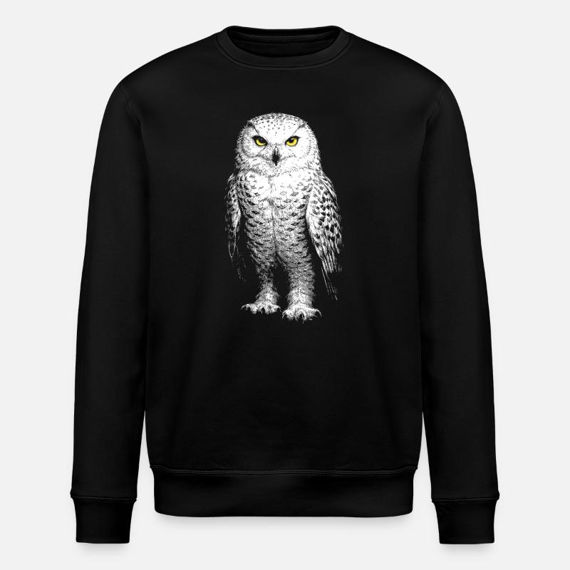 Harfang des neiges - Sweat bio ROLLER Stanley/Stella Unisexe - noir
