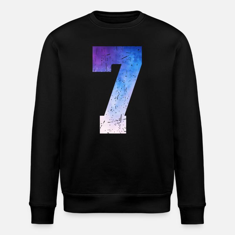 Issue 7 – 7th Anniversary Gift - Stanley/Stella ROLLER Unisex Organic Sweatshirt - black