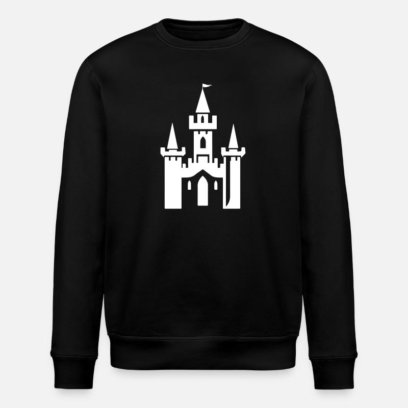Castle Symbol Castle - Stanley/Stella ROLLER Unisex Organic Sweatshirt - black