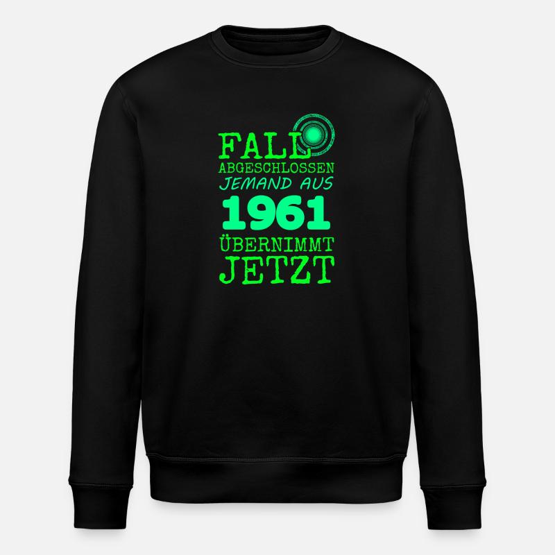 1961 - Stanley/Stella Unisex Bio-Sweatshirt ROLLER - Schwarz