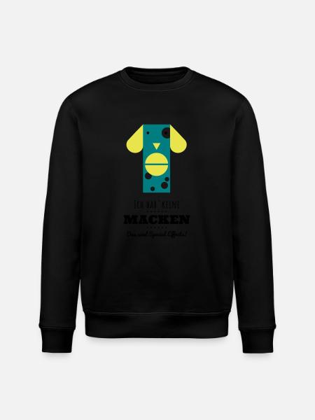 Tommy-hat-keine-Macken - Stanley/Stella Unisex Bio-Sweatshirt ROLLER - Schwarz