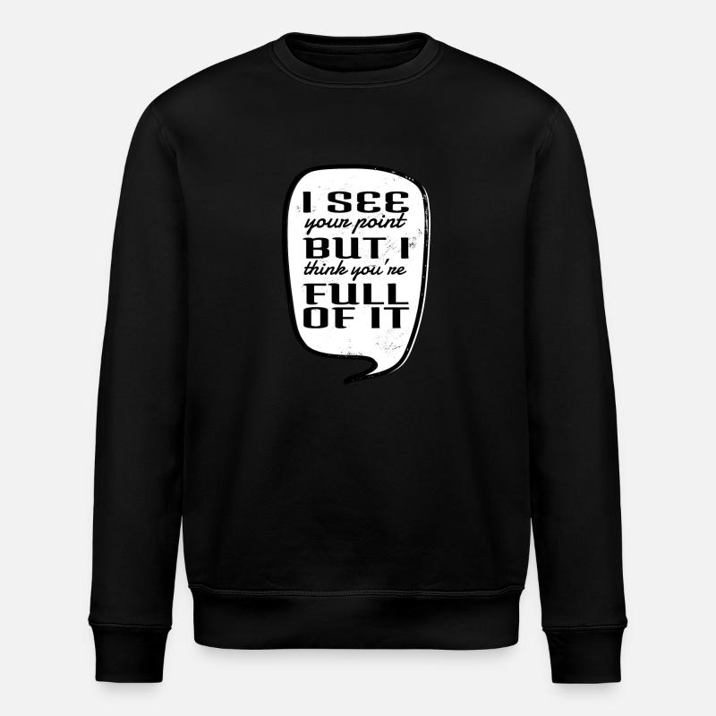 funny carpenter quotes statement hearbeat - Stanley/Stella Unisex Bio-Sweatshirt ROLLER - Schwarz
