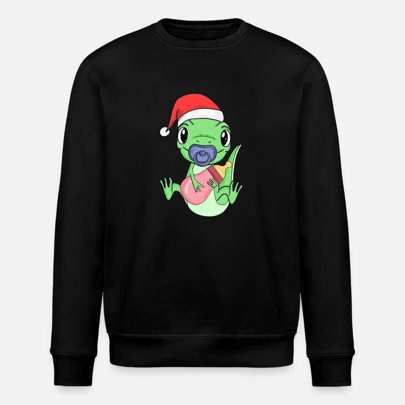 Lézard Bébé Noël - Sweat bio ROLLER Stanley/Stella Unisexe - noir