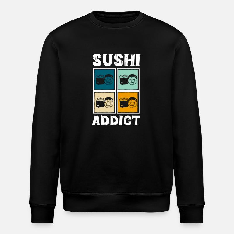 Japon Nigiri Baguettes - Sweat bio ROLLER Stanley/Stella Unisexe - noir
