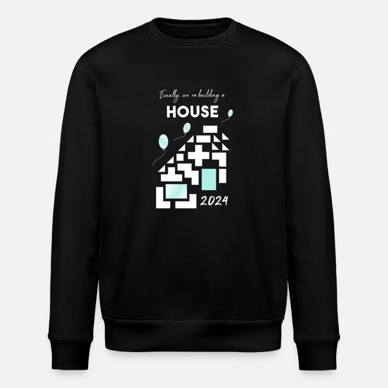 Construire une maison maison - Sweat bio ROLLER Stanley/Stella Unisexe - noir