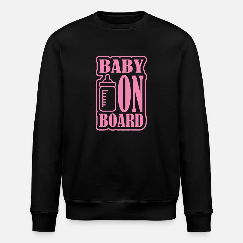 Bébé à bord - Sweat bio ROLLER Stanley/Stella Unisexe - noir