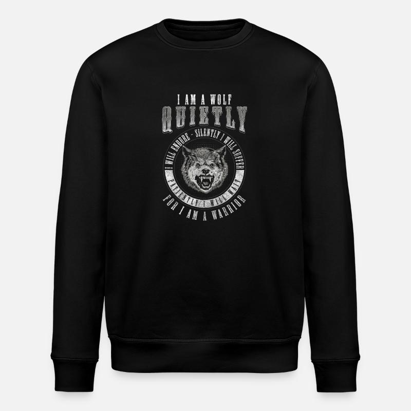 Guide Loup Nature - Sweat bio ROLLER Stanley/Stella Unisexe - noir