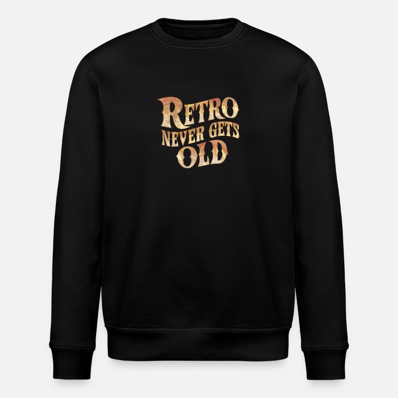 Retro wird nie alt - Stanley/Stella Unisex Bio-Sweatshirt ROLLER - Schwarz