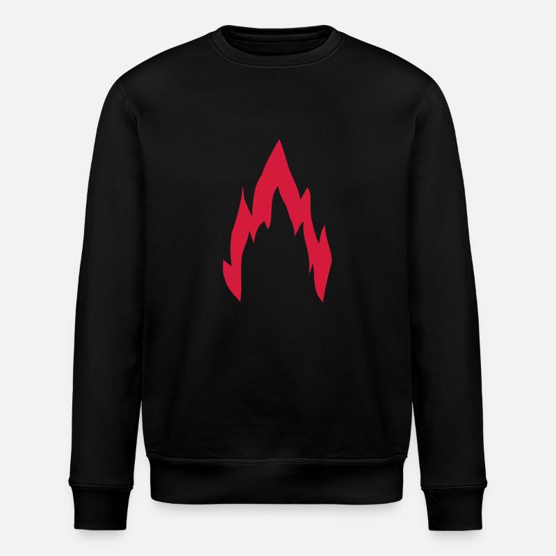 Flammen - Stanley/Stella Unisex Bio-Sweatshirt ROLLER - Schwarz