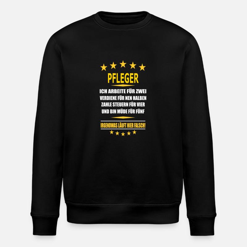 PFLEGER - Stanley/Stella Unisex Bio-Sweatshirt ROLLER - Schwarz