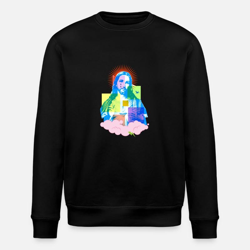 jesus - Stanley/Stella ROLLER Unisex Organic Sweatshirt - black