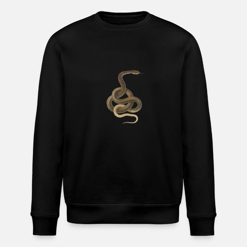 Snake - Stanley/Stella ROLLER Unisex Organic Sweatshirt - black