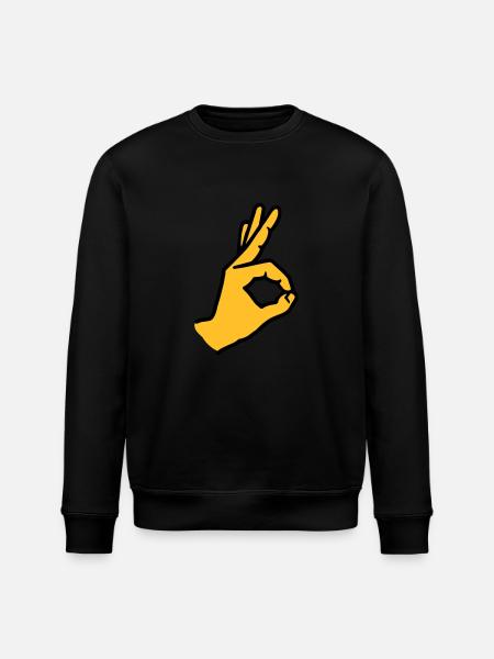 Finger - Stanley/Stella Unisex Bio-Sweatshirt ROLLER - Schwarz