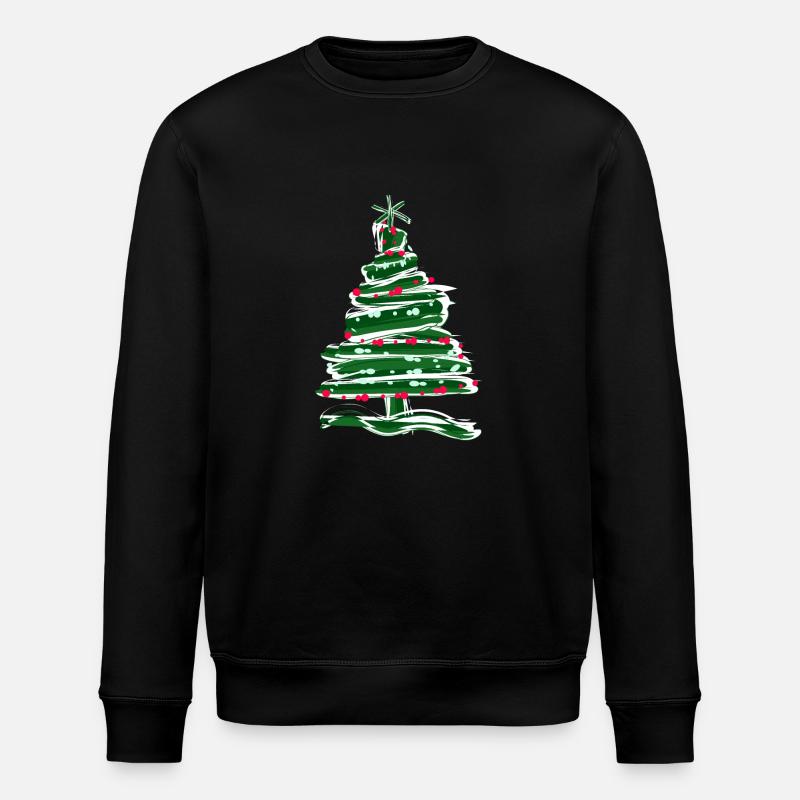 Weihnachtsbaum -g1 - Stanley/Stella Unisex Bio-Sweatshirt ROLLER - Schwarz