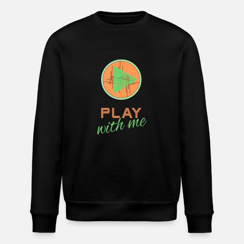 Play with me - orange/vert - Sweat bio ROLLER Stanley/Stella Unisexe - noir