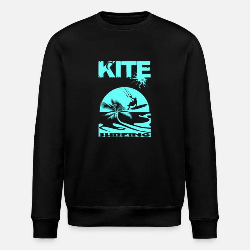Kitesurfing - Stanley/Stella Unisex Bio-Sweatshirt ROLLER - Schwarz