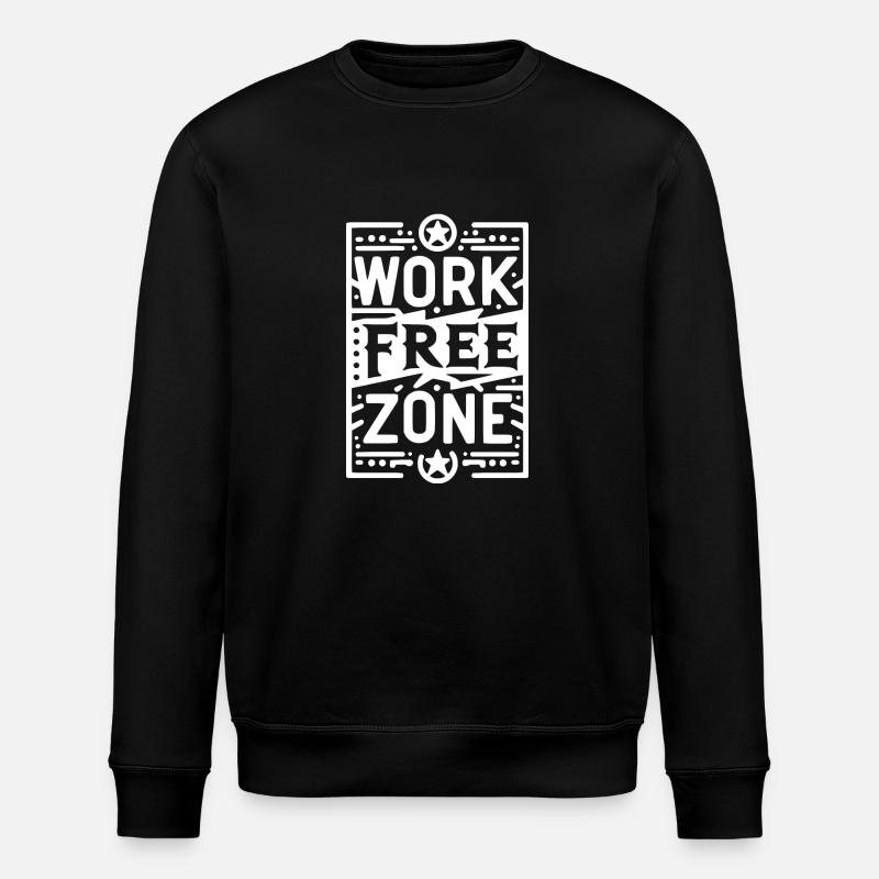 Zone sans travail - Sweat bio ROLLER Stanley/Stella Unisexe - noir
