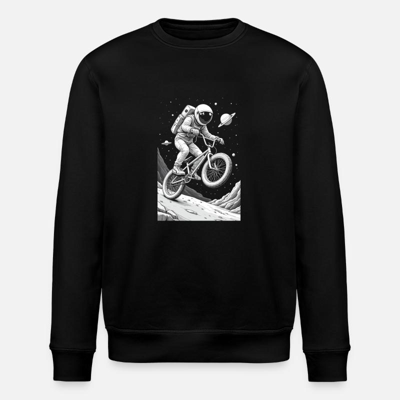 BMX Astronaut - Stanley/Stella Unisex Bio-Sweatshirt ROLLER - Schwarz