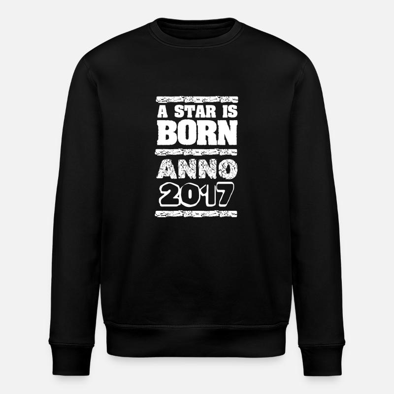 Year 2017 - Stanley/Stella ROLLER Unisex Organic Sweatshirt - black